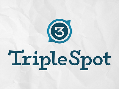 Triplespot Brand Identity monogram slab serif wordmark