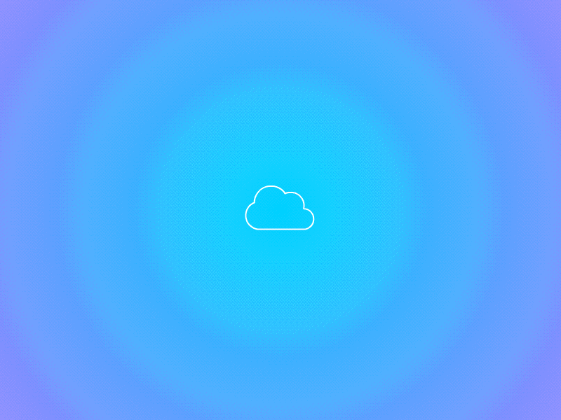 Cloudy animation button cloud flow icon motion sync ui uploading ux