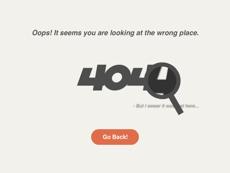 404. Not again :( 404 animation error flat gif interface loading lost material minimal phone web