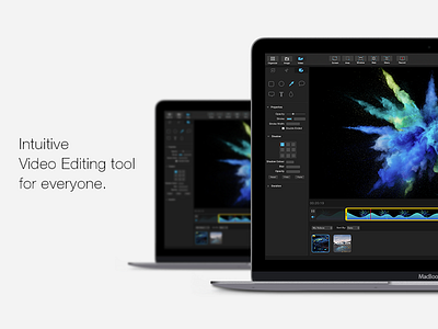 Intuitive Video Editing Interface of a Mac application