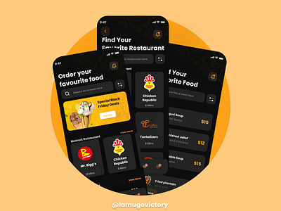 Fast Food Delivery App UI