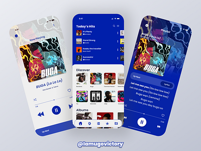 Music Application UI abstract app app ui behance branding dailyui design dribbble figma graphic design minimal mobile ui music musicapp pinterest tech ui uidesign uiux vector