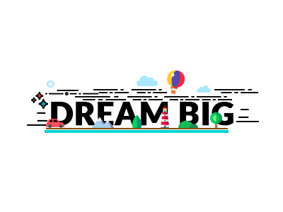 Dream Big debut dream lineart