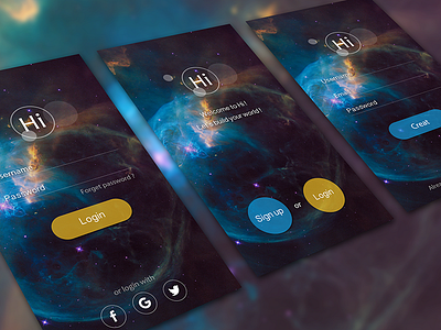 Daily UI #001 Sign up app daily illustration in login mobile photoshop sign ui up