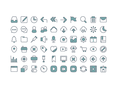 icon design practice - 60 icon