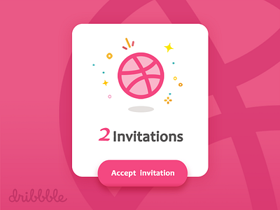 2 Dribbble Invites 2 ball dribbble graphic illustrator invitations invite invites