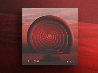 RGB Album Covers - Red 3d 3d abstract 3d shapes abstract album artwork album cover album design artwork depth digital art digital artwork geometric geometry graphic design labyrinth music red retouch retouching sphere