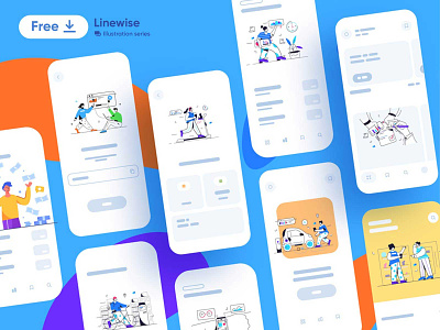 Linewise illustration collection