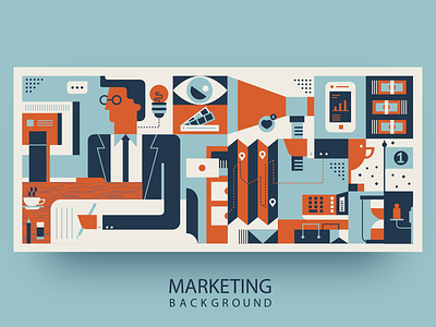 Marketing abstract background