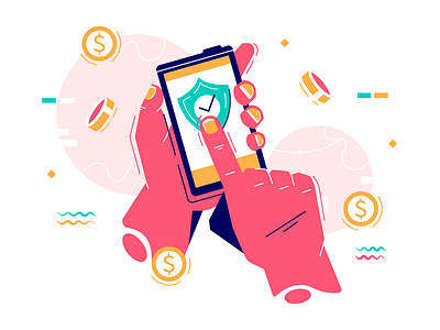 Mobile payment using app app commerce contactless flat illustration kit8 mobile payment paypass vector