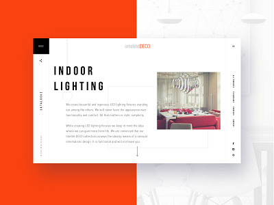 Indoor Lighting interior interior design site ui.minimalism ux web white white site