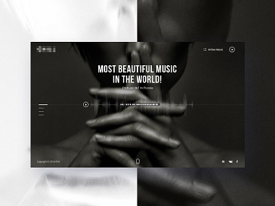 Home Page minimalism music site ui ux web web site