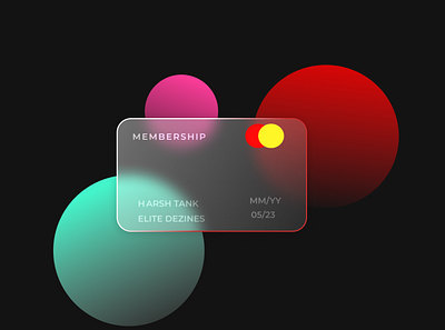 Glass Credit Mastercard concept branding credit glass graphic design logo mastercard