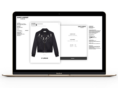 CONCEPT UI DESIGN - SAINT LAURENT CHECKOUT PAGE desig graphic design la saint laurent saint laurent paris ui ui design ui design daily user interface ysl