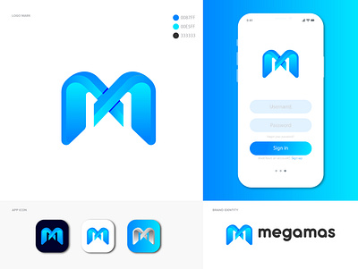 Modern logo. Letter M. app brand identiy branding design graphic design icon illustration logo logoideas logowork modern logo