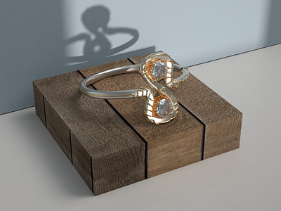 Infinity Snake Ring 3d blender cgi design diamond engagement gold isometric jewellery jewelry luxury modo platinum render rhino ring wedding