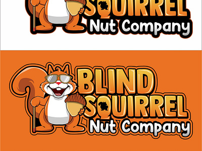 blind squirrel logo design entry by me