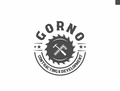 Gorno contracting logo design design icon illustration logo