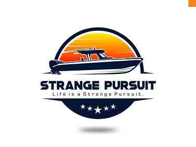 strange pursuit logo design