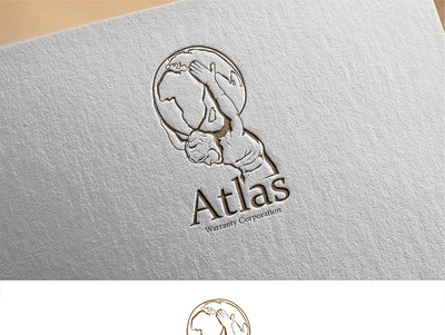 atlas Logo design design flat icon illustration logo typography vector