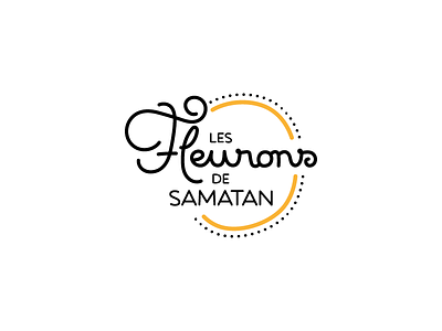 Les Fleurons de Samatan branding foie france gras lettering logotype