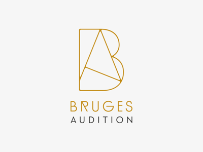 Bruges a audition b france logo logotype monogram monogram design wire
