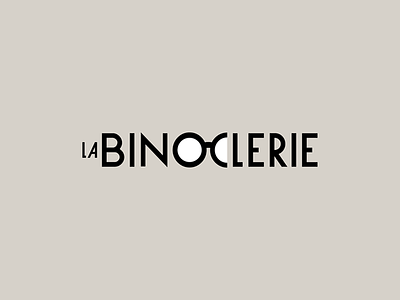 La Binoclerie eyeglasses eyewear france french logo logotype typorgraphy