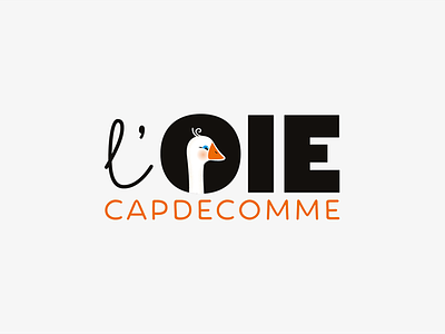 L'Oie Capdecomme drawing foie gras france gastronomy goose graphicdesign logo logotype oie