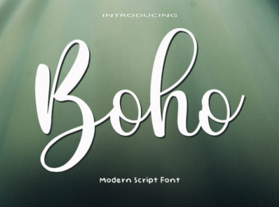 Boho Font design fontdesign fonts handmade illustration logo newfont tranding typography ui