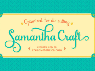 Samantha Craft Font design fontdesign fonts handmade illustration logo newfont tranding typography ui