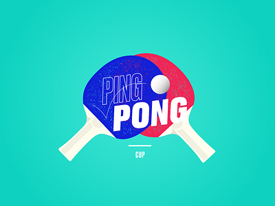 Logo Ping Pong Cup illustration logo ping pong sport tournament