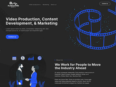 FILMSHOOTERS MEDIA design graphic design logo webdesign wordpress