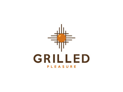 Grilled Pleasure branding design graphic design illustration logo typography vector