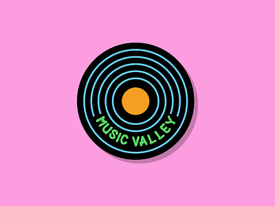 Music Valley branding design graphic design illustration logo typography vector