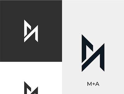 Monogram LOGO Design (M+A) branding design flat icons graphic design icon design illustration logo logo design logos minimal monogram logo