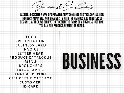 Design for Business