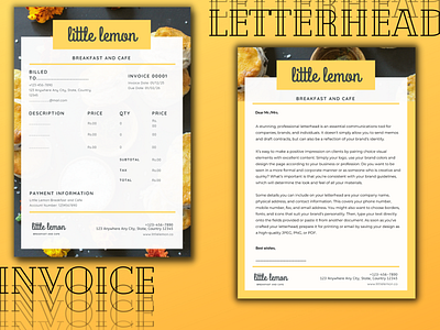 Invoice | Letterhead Design branding design graphic design invoice letterhead logo presentation typography