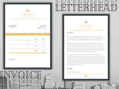 Invoice | Letterhead design branding design graphic design invoice letterhead logo presentation typography