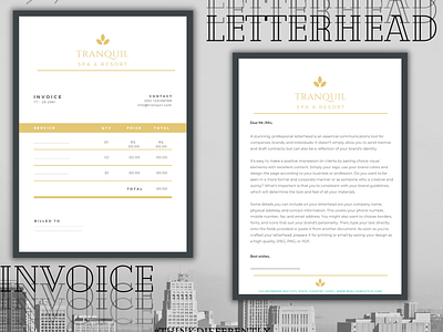 Invoice | Letterhead design