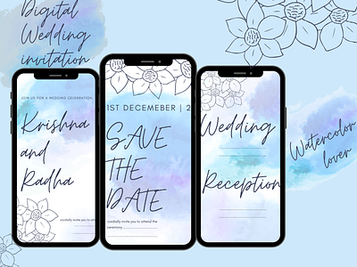 Digital Wedding card | Invitation design design graphic design invitation typography weddingcard