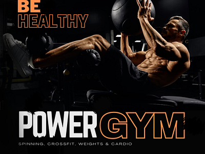 Gym Post | Banner | Poster banner branding design graphic design gym post illustration logo marketing poster presentation typography vector