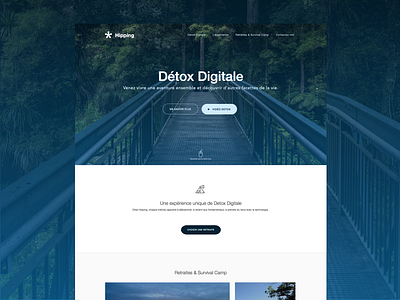 Digital Detox debut design digital detox homepage interface kevin tonon ui ux web web design
