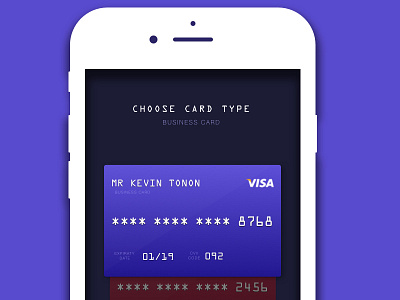 Daily 003- Credit Card card credit mobile ui ux