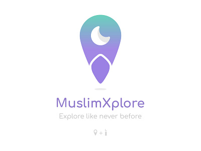 Muslim Xplore Logo architecture explore explorer find islam islamic location masjed minaret moon mosque muslim