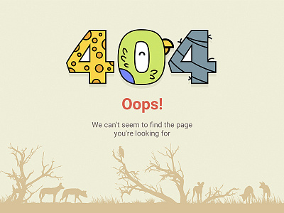 404 for ZOO animals forest oops uae zoo