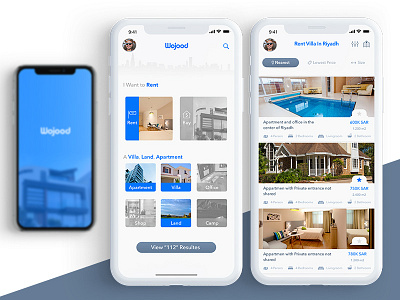 Wojood Real Estate Application app blur buy find home house real estate rent