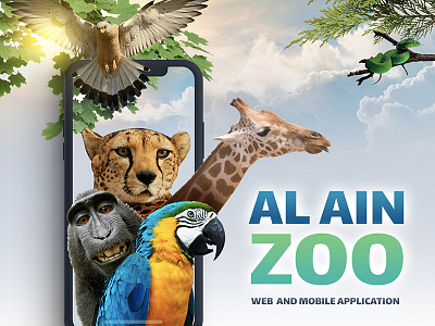 Al Ain Zoo - Dubai animals interaction mobile applications ui web zoo