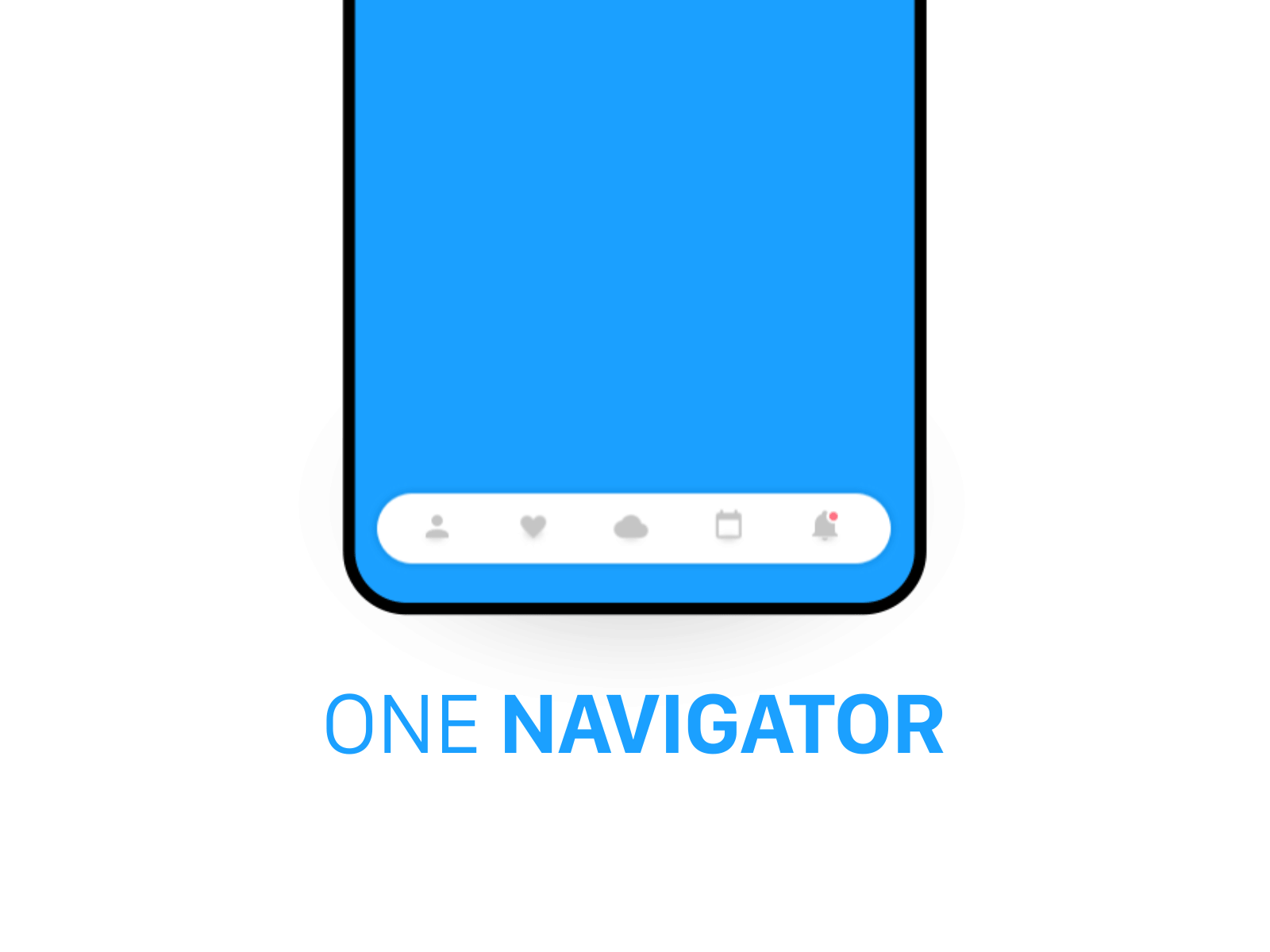 One Navigator animated animation gif interaction navigation menu navigator tab bar ui