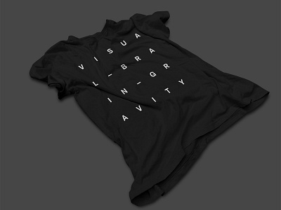 Visual Brain Gravity branding bw design logo tshirt