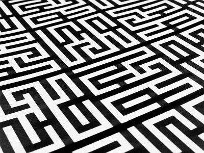 Had pattern font identity labyrinth logo maze pattern typography